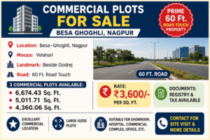 COMMERCIAL PLOTS FOR SALE – BESA GHOGHLI, NAGPUR